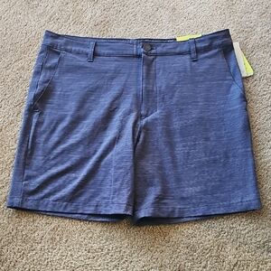 All in Motion Men's Golf Shorts Navy Blue Size 36 7"